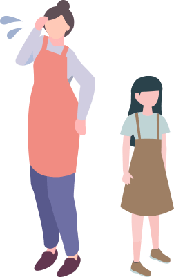悩んでる人のイラスト